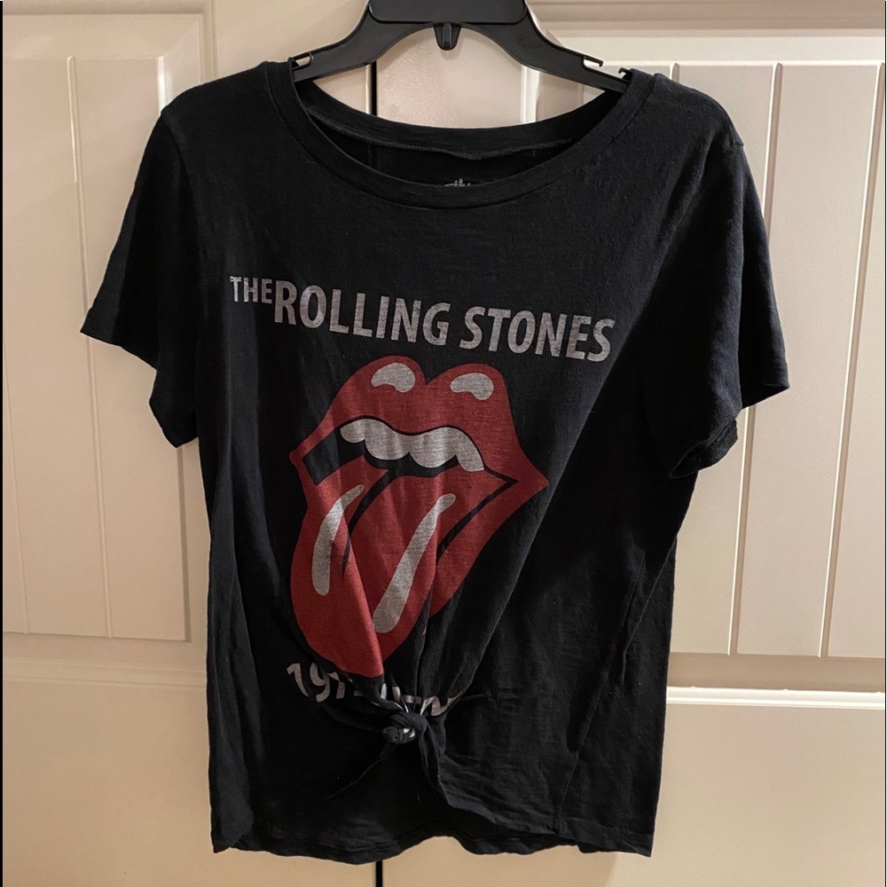 Black Rolling Stones Graphic Tee